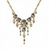 Cos2be Pirate Skeleton Skull Necklace Vintage Statement Necklace - CR12HDH9F5F