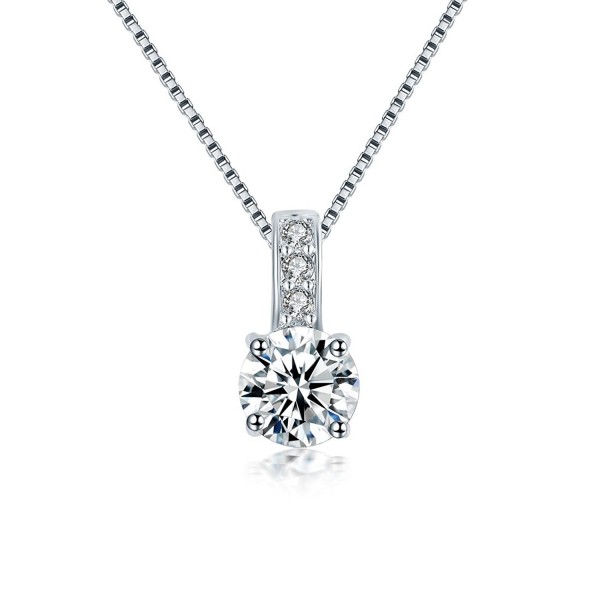 NEWBARK Setting Diamond Necklace Engagement - White - CD12BBBD6OF