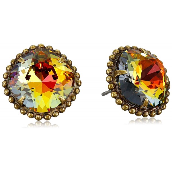 Sorrelli "Volcano" Cushion-Cut Solitaire Earrings - Sorrelli Essentials - CB11JG9SWLR