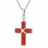 Christian Reconstructed Sterling Pendant Necklace