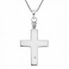 Christian Reconstructed Sterling Pendant Necklace in Women's Pendants