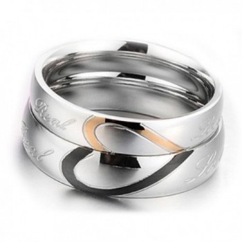 LackingOne Stainless Couples Wedding Engagement in Women's Wedding & Engagement Rings