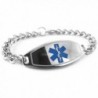 MyIDDr - Pre-Engraved & Customized Sulfa Allergy Medical Bracelet- Blue - CM119IJIEG3