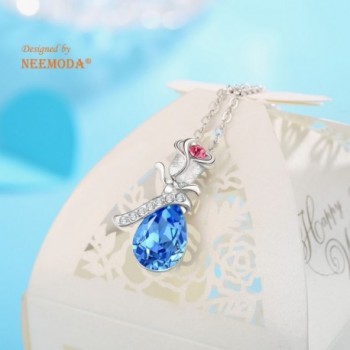 Crystal Necklace Birthday Anniversary Valentines in Women's Pendants