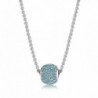 LOYALLOOK Stainless Steel Birthstone Charm Beads Necklace for Women 18" Rolo Necklace - March-Aquamarine - CF183905C75
