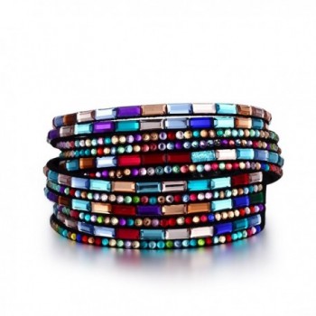 Yoshine%C2%AE Rhinestone Multilayer Bracelets Adjustable