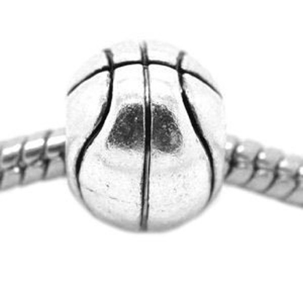 Basketball Charm Spacer Beads For Snake Chain Charm Bracelet - C111B4DX3XF