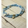 Turquoise Double Handmade Luck Prosperity in Women's Anklets