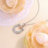 Sterling Silver Horseshoe Pendant Necklace in Women's Pendants