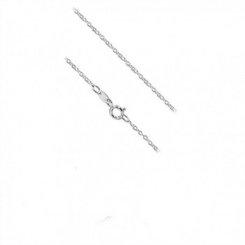 Sterling Silver 1 5mm Cable Necklace in Women's Anklets