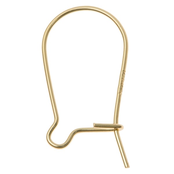 10 pcs 14k Gold Filled Kidney Interchangeable Earwie Ear Wire Earring Hook - C2119TRCJFB
