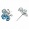 Swarovski Elements Crystal Rhodium Earrings