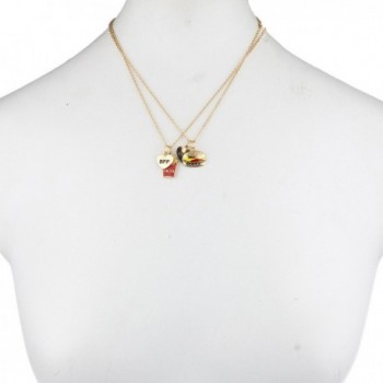 Lux Accessories Goldtone Burgers Necklace in Women's Pendants
