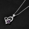 February Birthstone Necklace Amethyst Necklaces in Women's Pendants