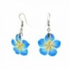 CHADADA Hawaiian Plumeria Earrings Handmade in Women's Drop & Dangle Earrings