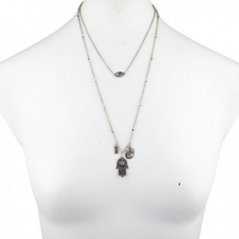 Lux Accessories Burnish Silvertone Necklace