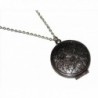 Flower Photo Locket Necklace Antiqued - CF124005YH1