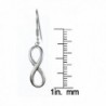 Sterling Infinity High Polish Dangling Earrings