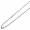 Sterling Silver 3mm Italian Solid Curb Link Chain Necklace(16- 18- 20- 22- 24- 16- 30 Inch) - CB118SQSV2J