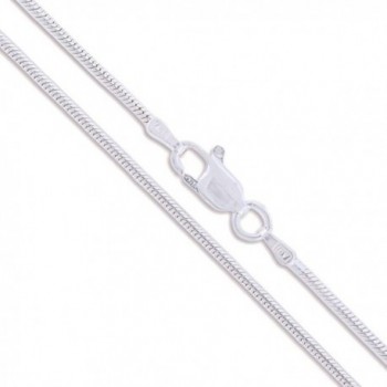Sterling Silver Magic Round Snake Chain 2mm Solid 925 Italy Brazilian Necklace - C511EYZP7RP