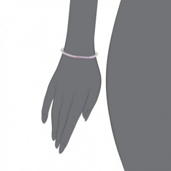 Rhodium Plated Stunning Crystal Bracelet in Women's Link Bracelets