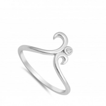 White Solitaire Statement Sterling Silver