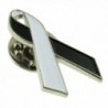 PinMarts White Awareness Ribbon Enamel