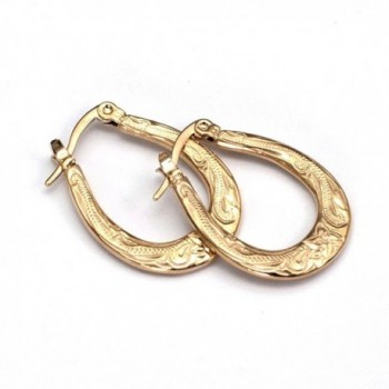 Hawaiian Hoop Earrings by Austaras - Wear Delicate Beauty - CA189YGGSSO