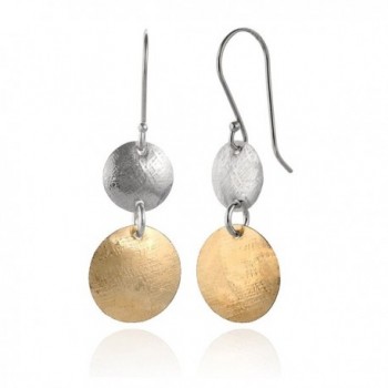 Earrings Graduated Textured Sterling Earring in Women's Drop & Dangle Earrings