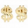 14K Gold Dollar Sign Earrings - CU113D9M1BN