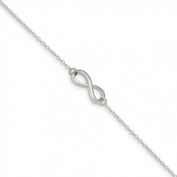 925 Sterling Silver Infinity Symbol Anklet 9inch - CD187EDOL4O