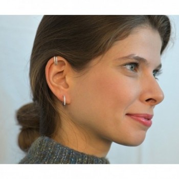 Huggie Earrings Cartilage Sterling Silver in Women's Hoop Earrings