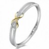 Forever and EverInfinity Bangle Bracelet Birthday Anniversary Gift for Women-Crystal from Swarovski 7" - CG186SZM7KW