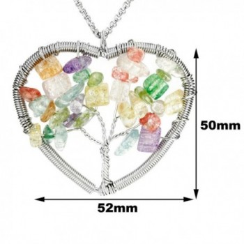Aprilsky Eternal Gemstone Necklace Stainless in Women's Chain Necklaces