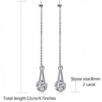 LicLiz Zirconia Threader Earrings Dangle in Women's Drop & Dangle Earrings