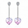 Swarovski Elements Earrings Crystals Birthstone - Purple - CO12OBRR2YY