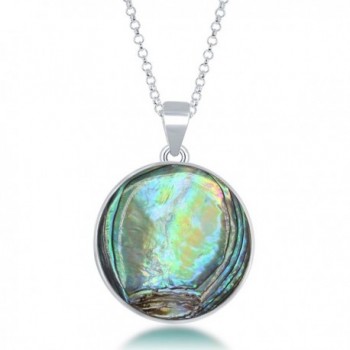 Sterling Silver Natural Abalone Pendant