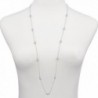 Pav%C3%A9 Station Silver Strand Necklace