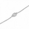 Pav%C3%A9 Station Silver Strand Necklace in Women's Strand Necklaces