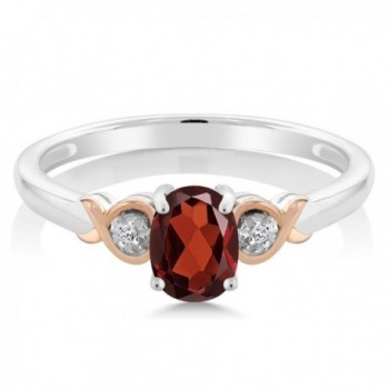 Sterling Silver Garnet Diamond Available