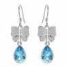 EleQueen Sterling Butterfly Aquamarine Swarovski - Aquamarine Color - C512O8TSJX0