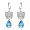 EleQueen Sterling Butterfly Aquamarine Swarovski - Aquamarine Color - C512O8TSJX0