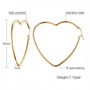 UM Jewelry Stainless Hoop Earrings