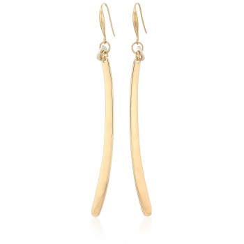 Robert Lee Morris Womens Gold Linear Earrings - Shiny Gold - C21860XOTZQ