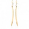 Robert Lee Morris Womens Gold Linear Earrings - Shiny Gold - C21860XOTZQ