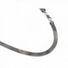 Sterling silver 6.9mm Herringbone Necklace. Italian .925 Chain. 16-18-20-22-24-30 inches - CM11T8I2BGN