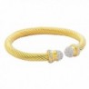 Edforce Stainless Stackable Bracelet Zirconia - Gold - CV1867IO3WZ