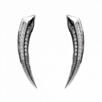Ear Cuff Crawler Climber Earrings Bow- Archer Silver Plated - CV18739KYM4