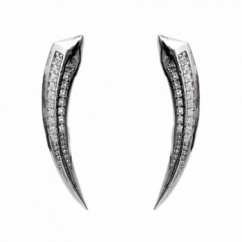 Ear Cuff Crawler Climber Earrings Bow- Archer Silver Plated - CV18739KYM4