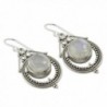 NOVICA Moonstone Rainbow Sterling Earrings